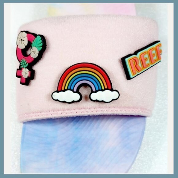 Pink Reef Patch Me Up Patch Me Up Size 9, Removable patches. Mix & Match Sandal - Picture 7 of 8